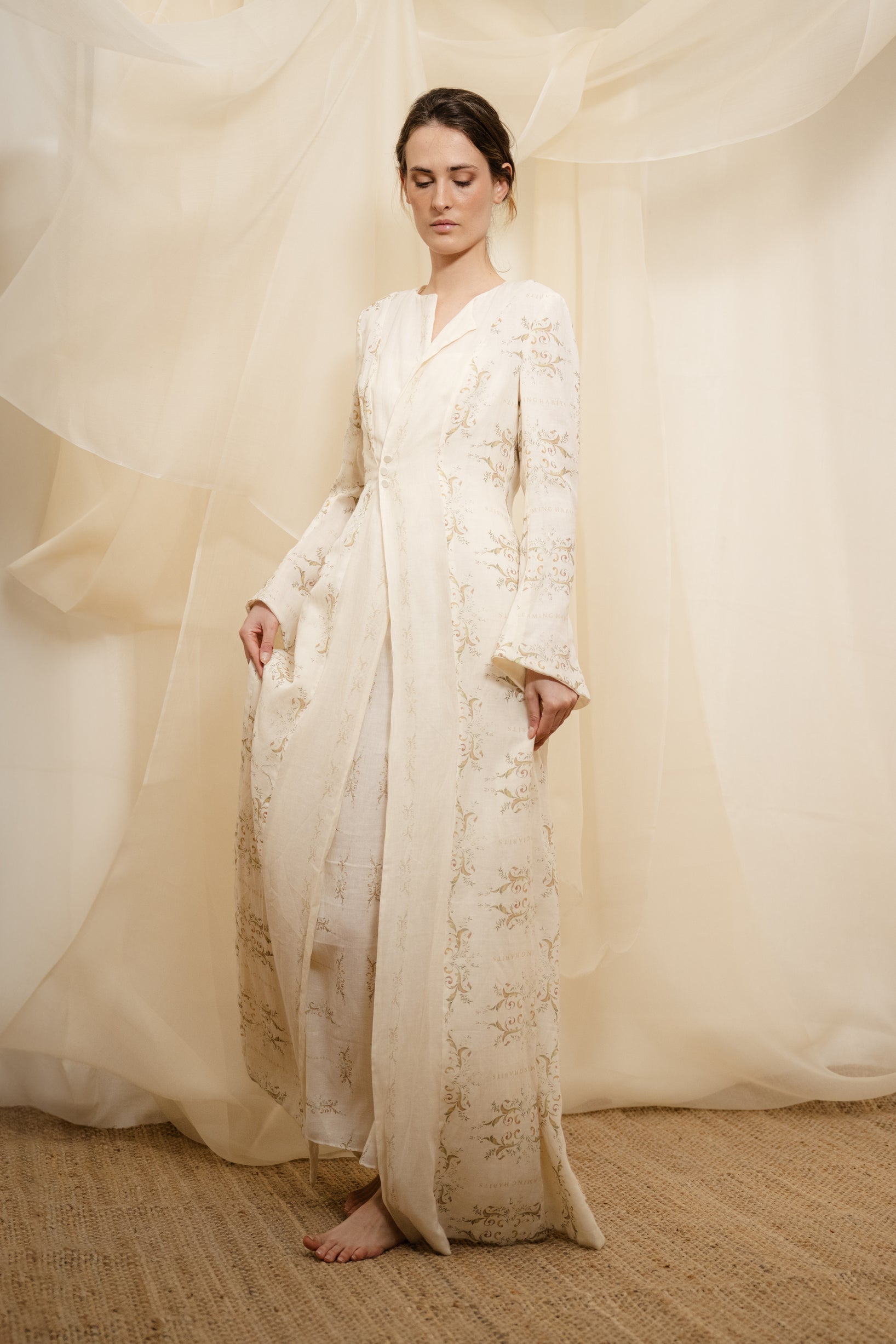 Classic Fleur Reversible Robe