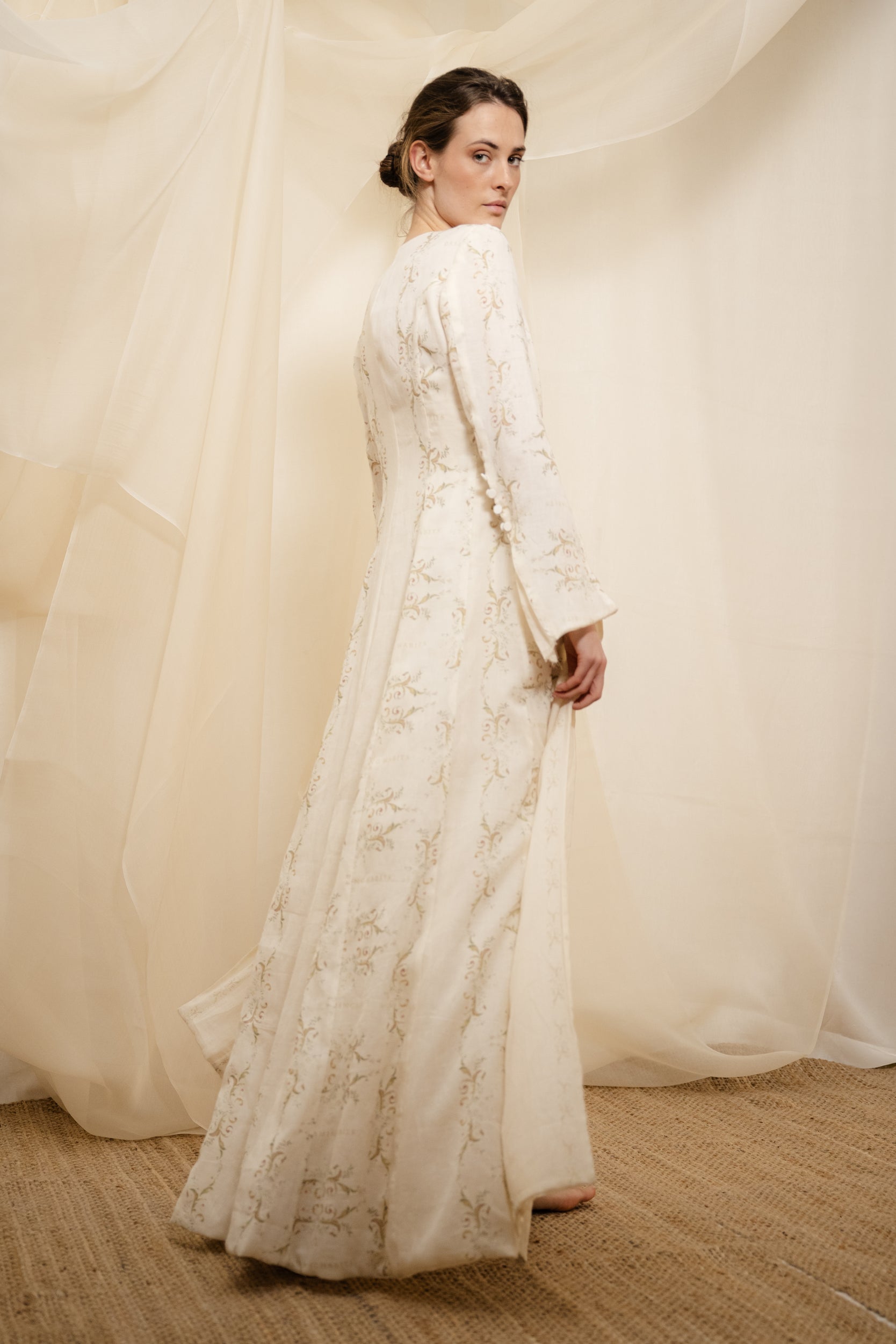Classic Fleur Reversible Robe