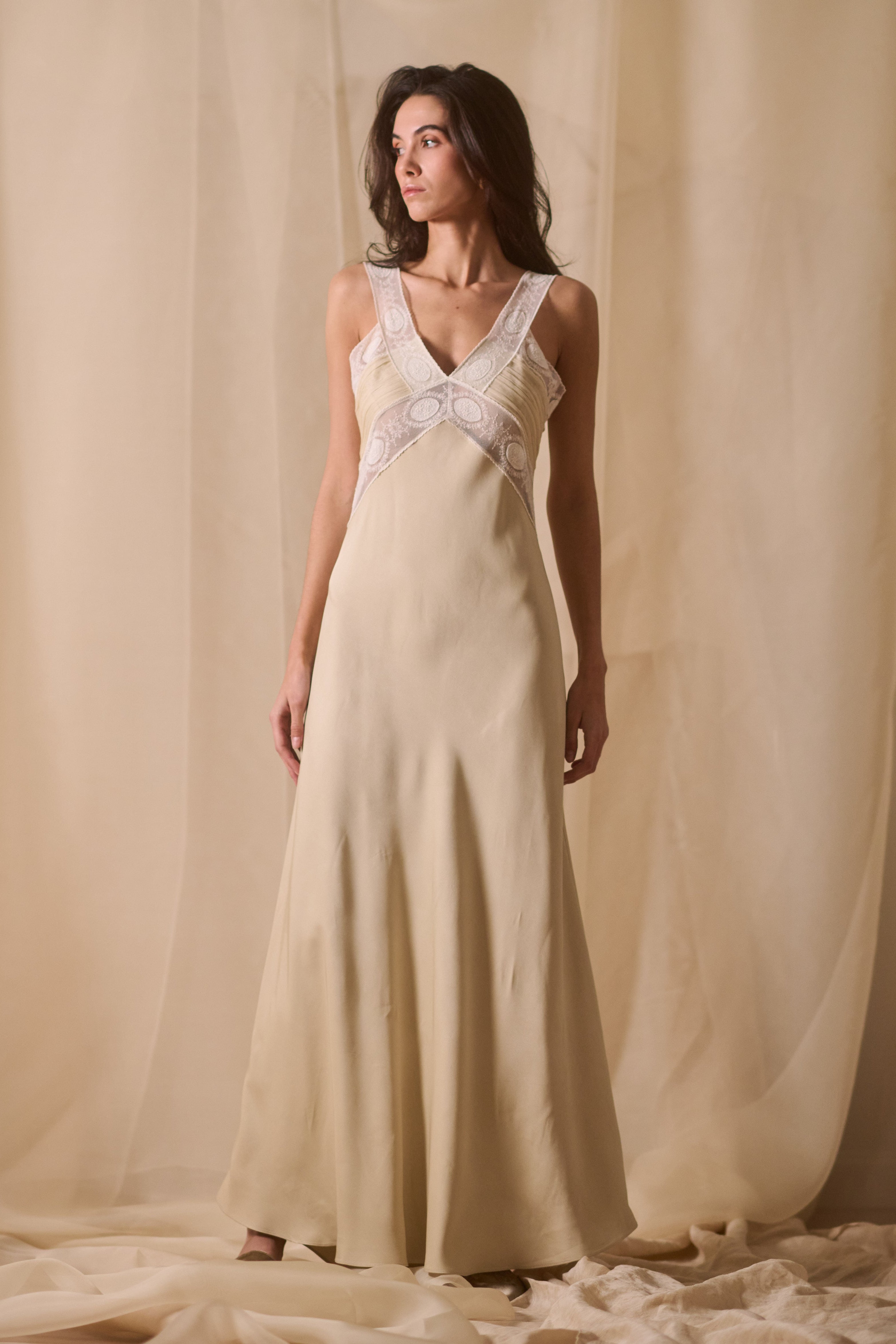 Keira Beige Nightgown