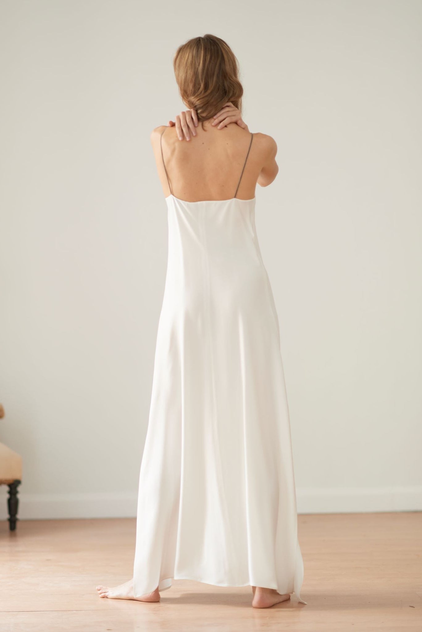 Georgiana Nightdress in Sharkskin