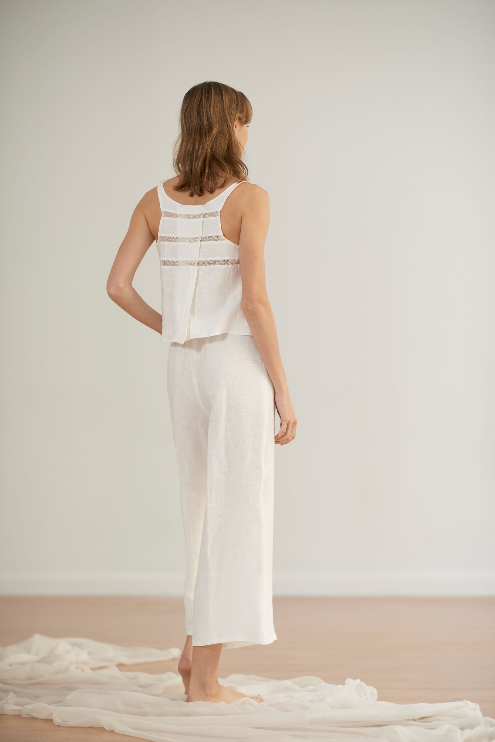 Charlotte Midi Pants in Linen