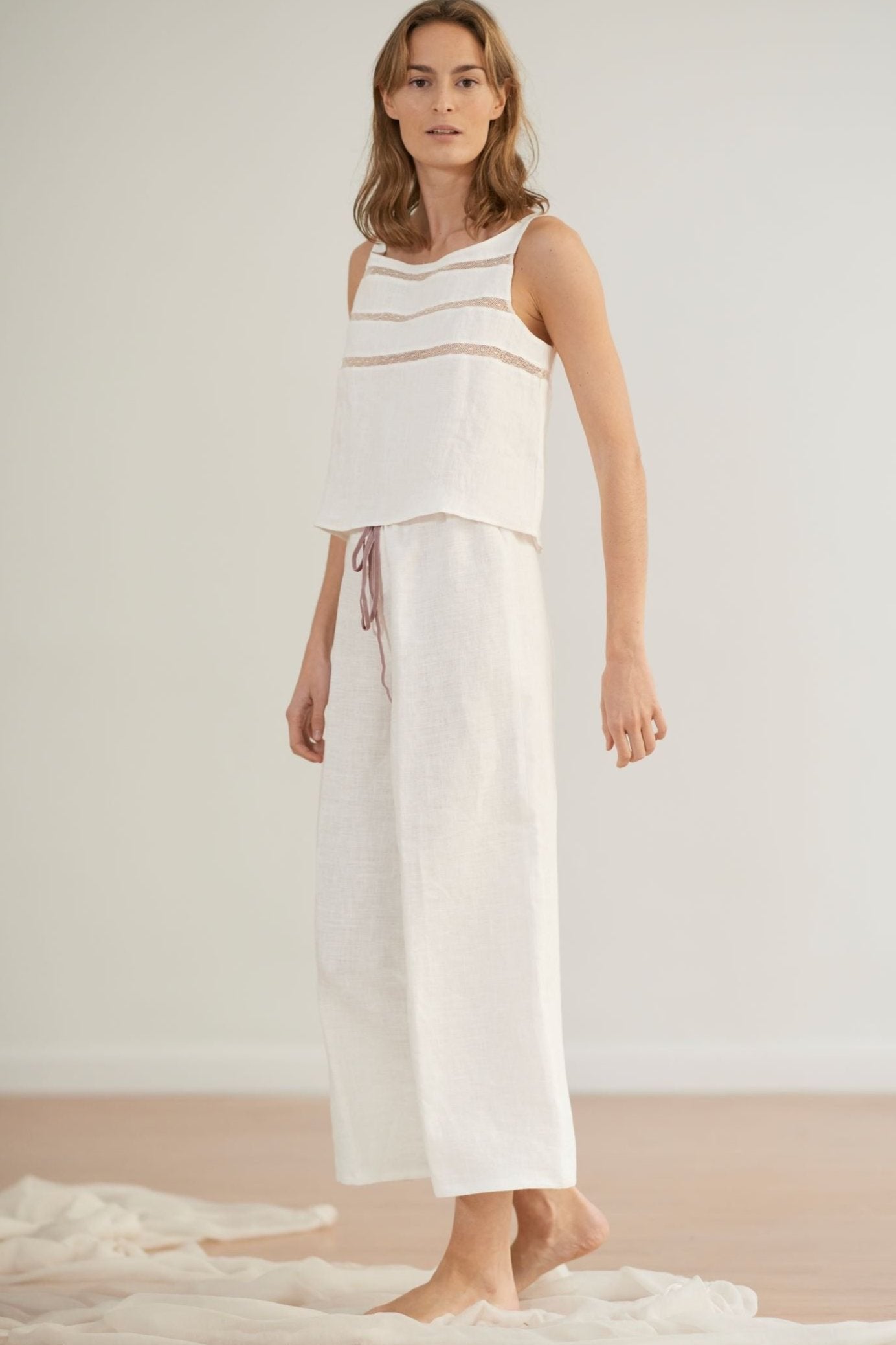 Charlotte Midi Pants in Linen