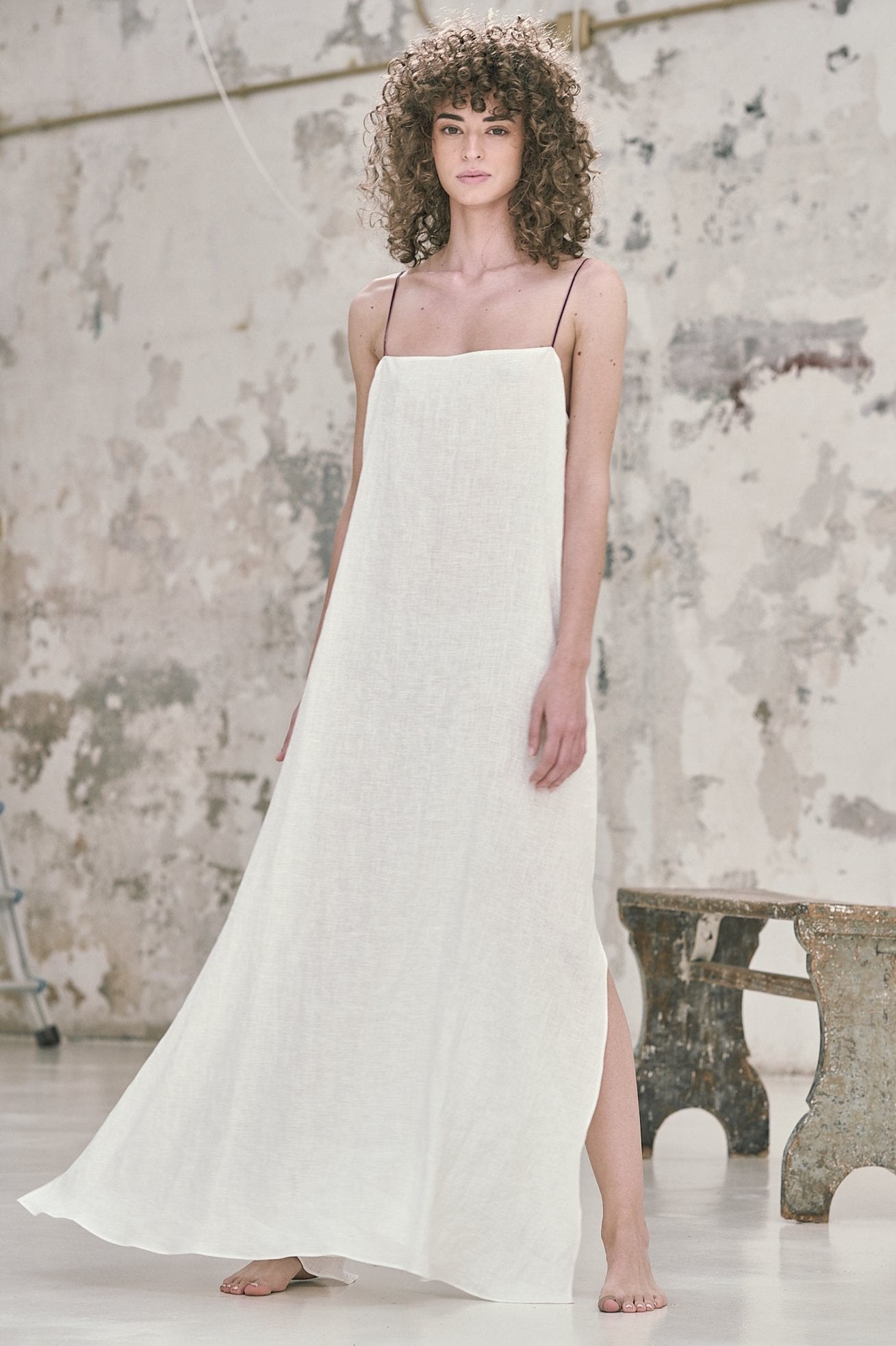 Georgiana Robe in Linen