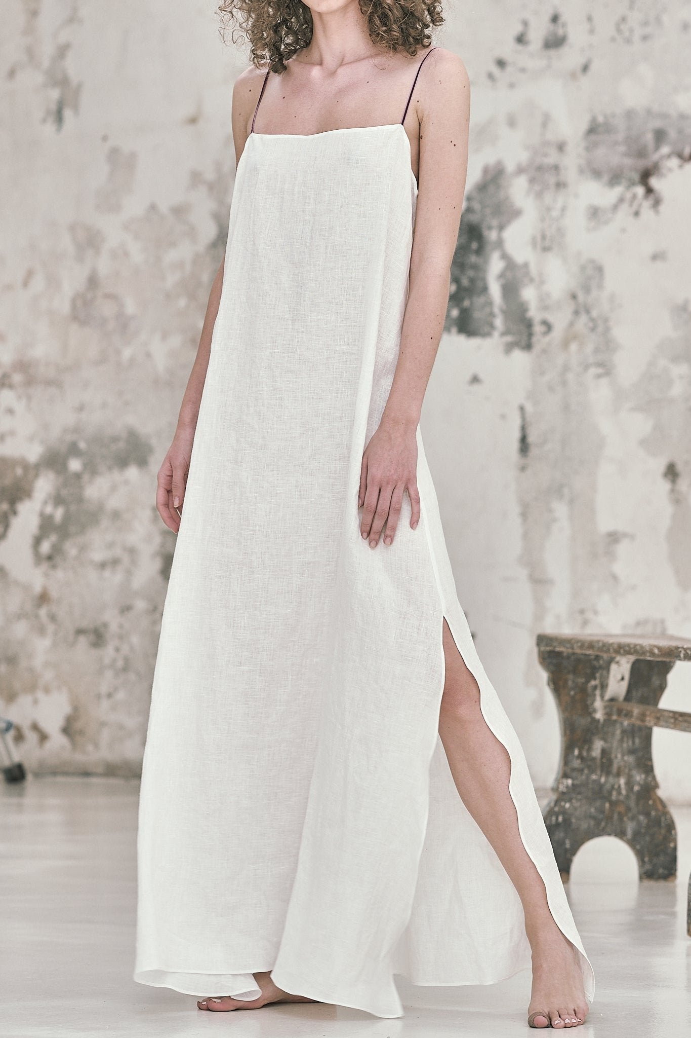Georgiana Robe in Linen