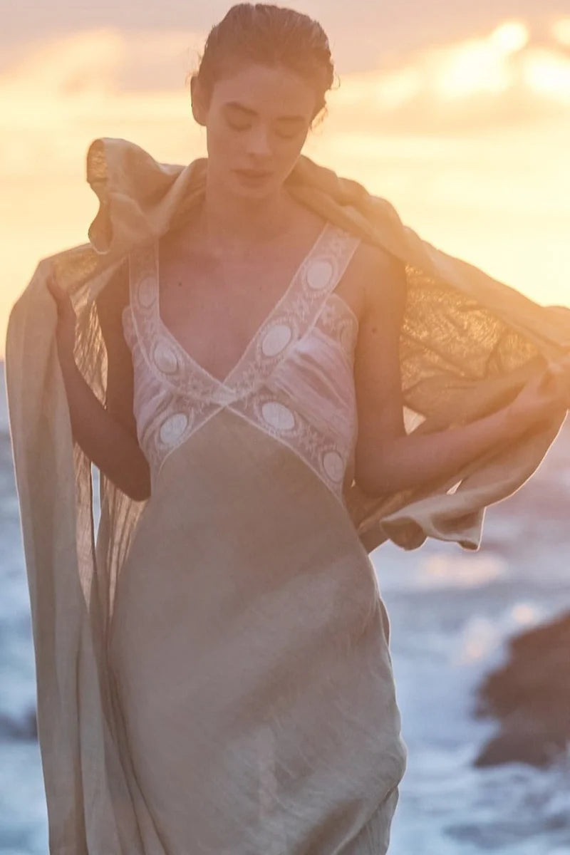 Keira Beige Nightgown