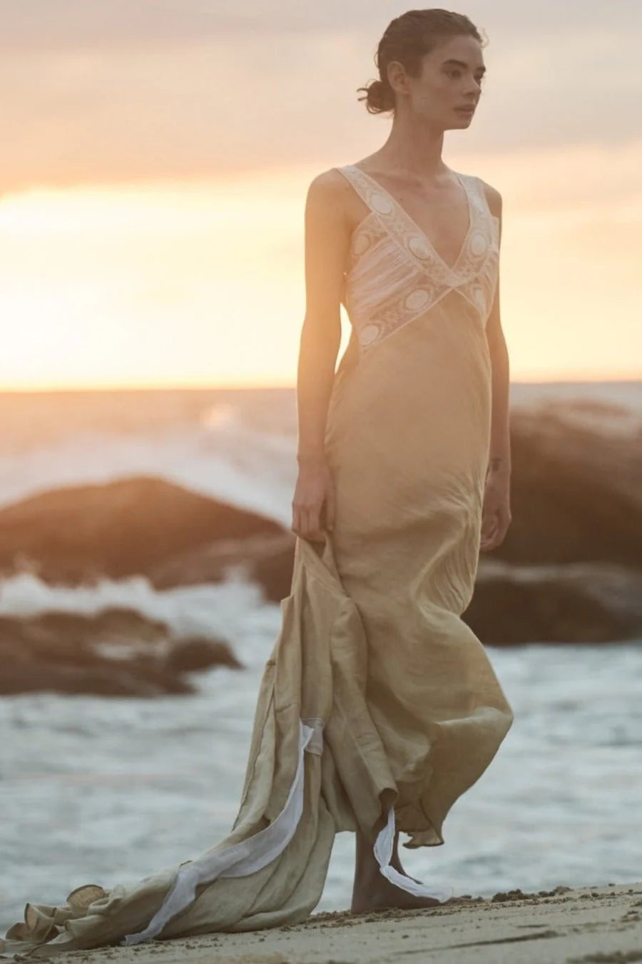 Keira Beige Nightgown