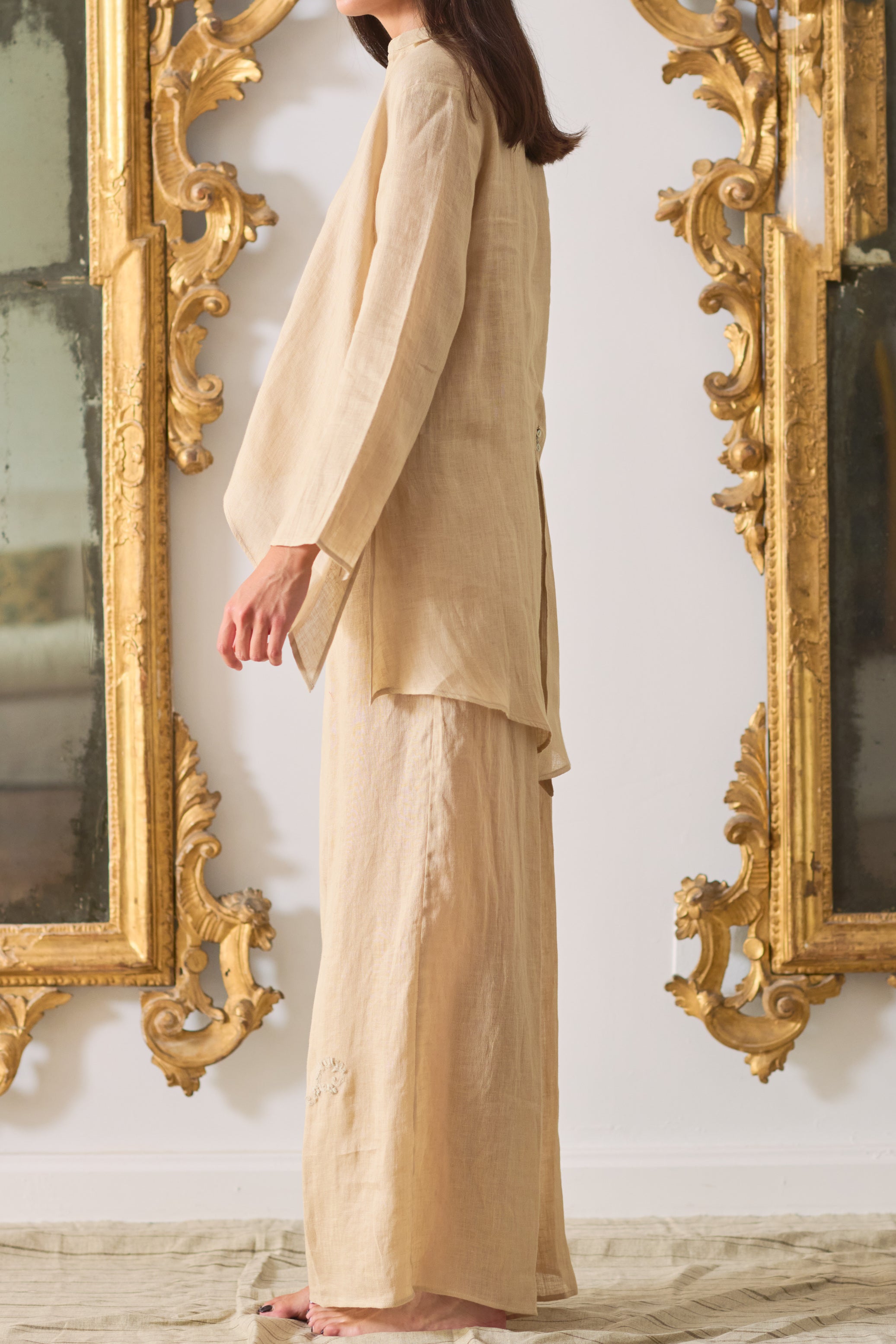 Camisa Charlotte en Lino Dust