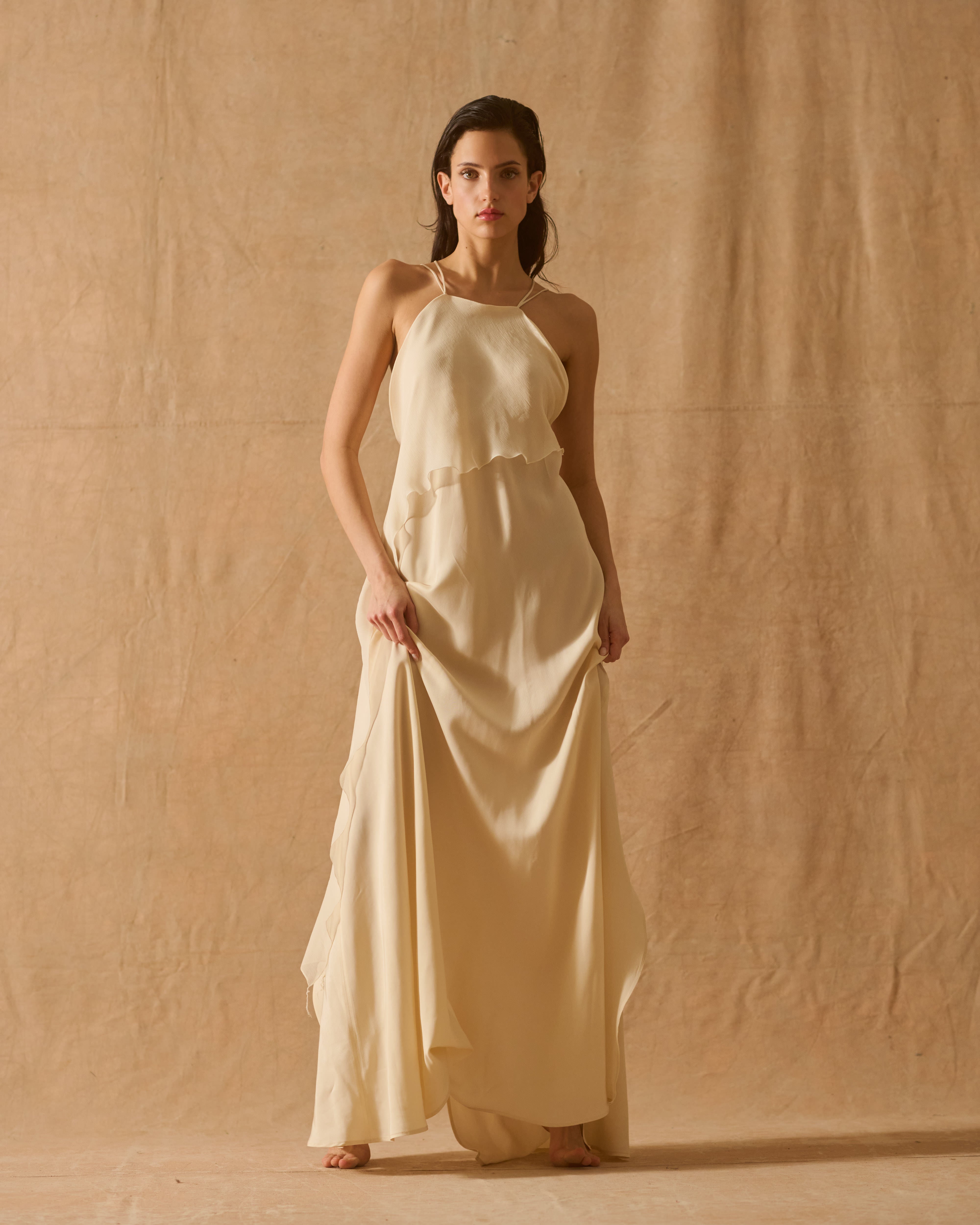 ELOISE NIGHTGOWN - CUPRO/GAUZE