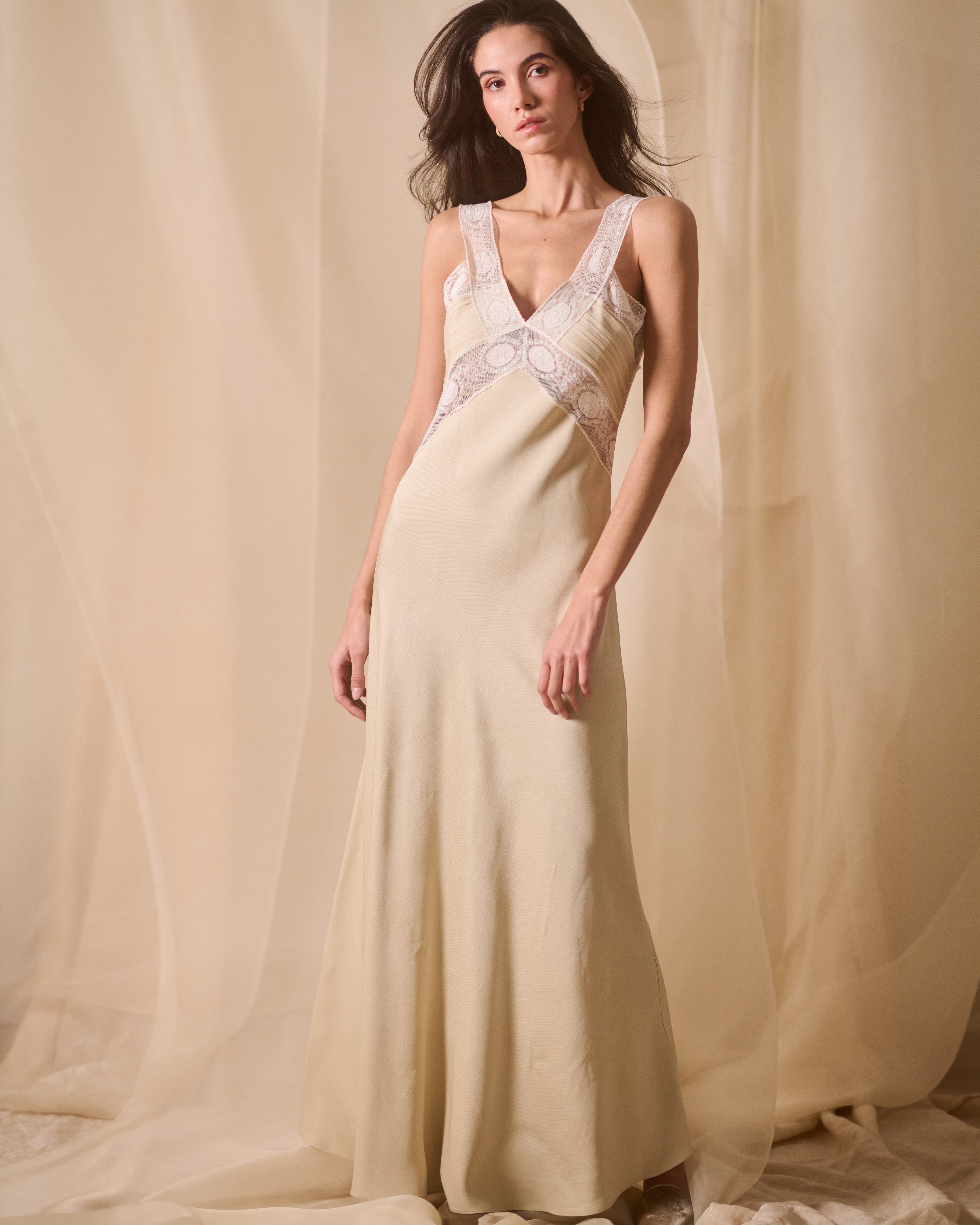 Keira Beige Nightgown
