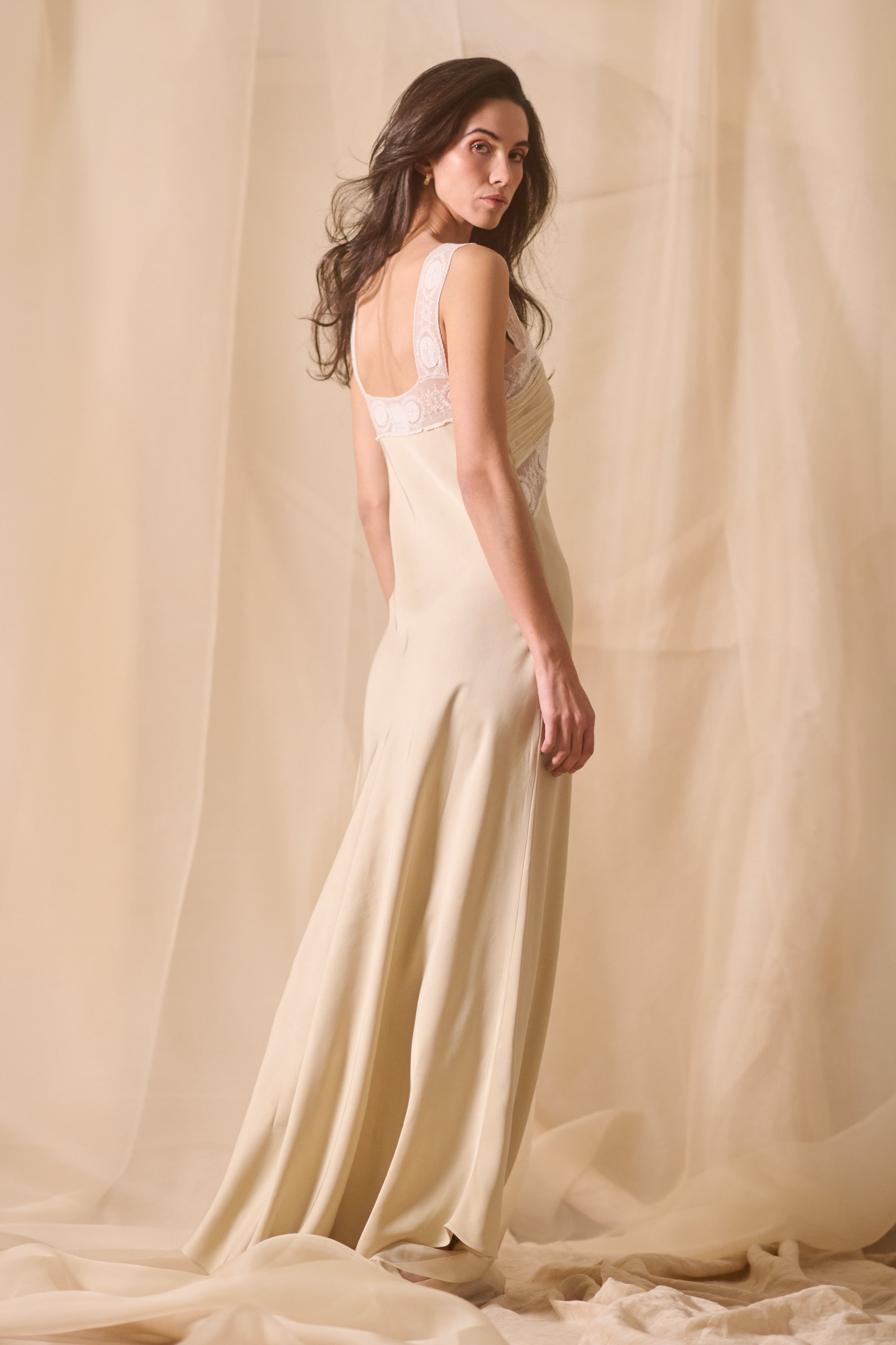 Keira Beige Nightgown